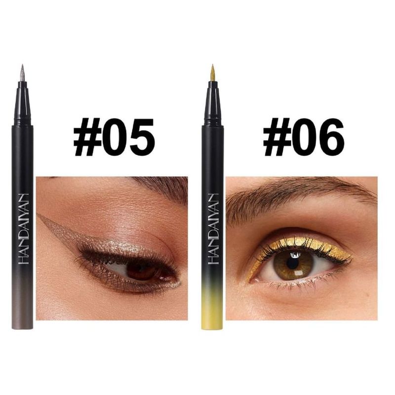 HANDAIYAN - Vivid Metallic Luster Liquid Eyeliner - 10 Colors