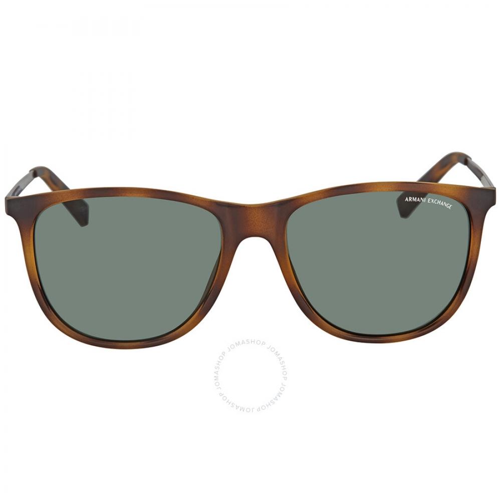 

Armani Exchange Grey Green Square Men s Sunglasses AX4047SF 802971 57