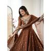 Beautiful Wedding Wear Anarkali Gown Dress Indian Bollywood Desigenr Long Suit
