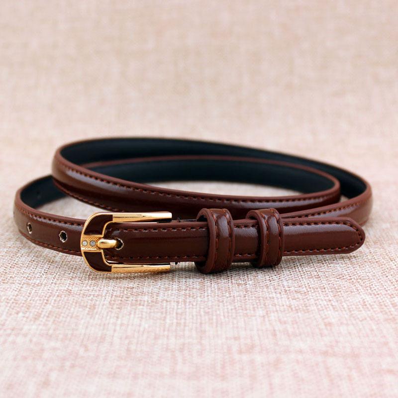 Women'S Spring And Summer Belt, Rhinestone Inlaid Pin Buckle, Women'S Thin Skirt Decorative Belt