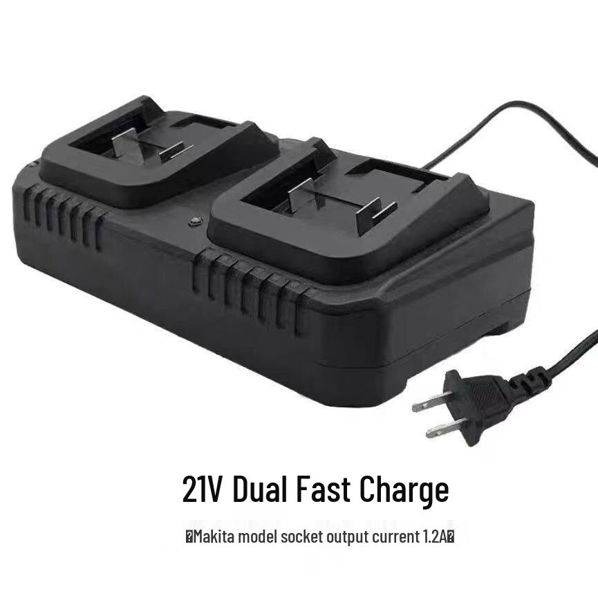Makita-Compatible 18V-21V Universal Charger for Electric Wrench, Angle Grinder, Hammer Drill, Direct Lithium Battery Charging Base