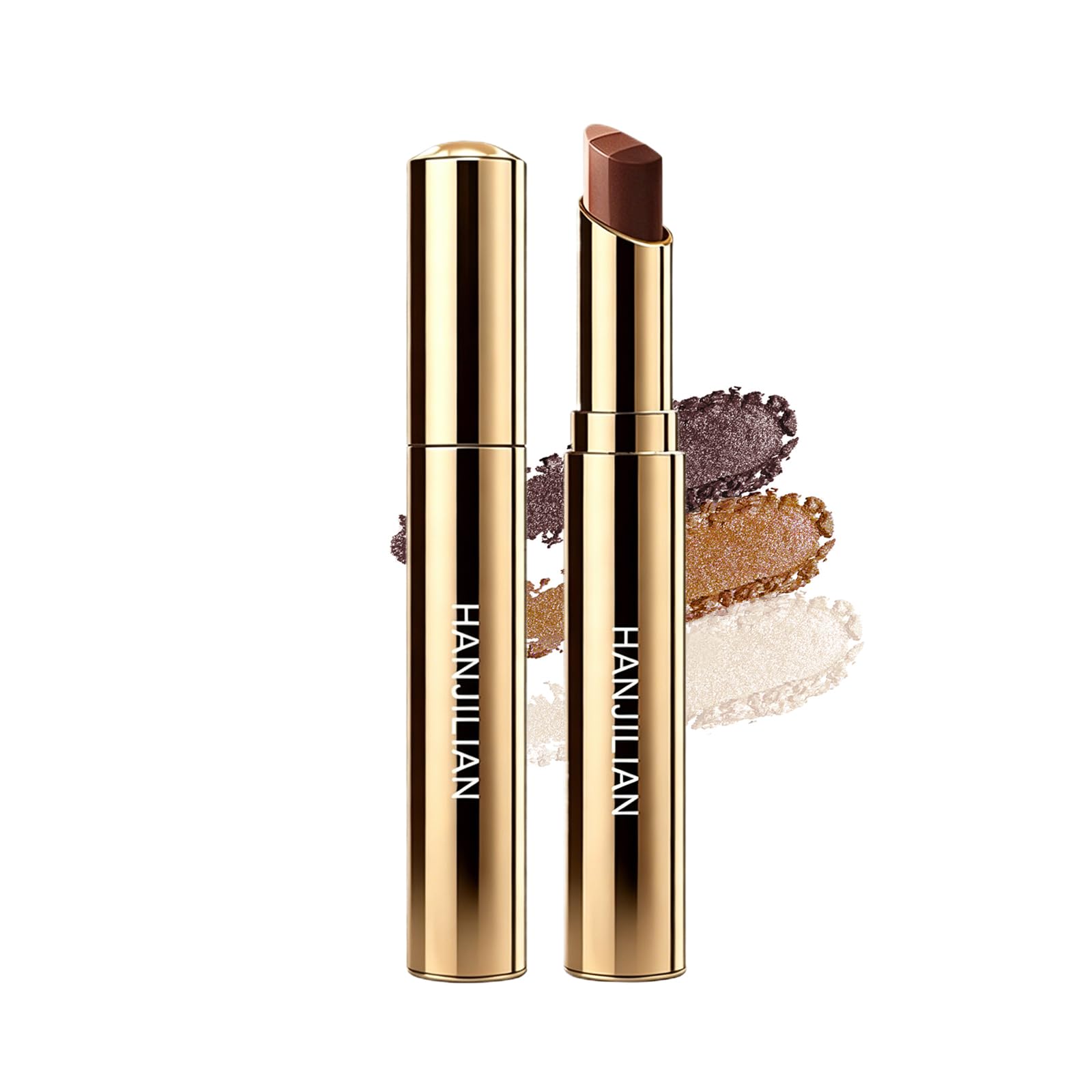 METYSUR Stick Eyeshadow - 3-Color Eyeshadow Pencil - Shimmer - Creates a natural gradient in one swipe - High color payoff, long-lasting, dimensional