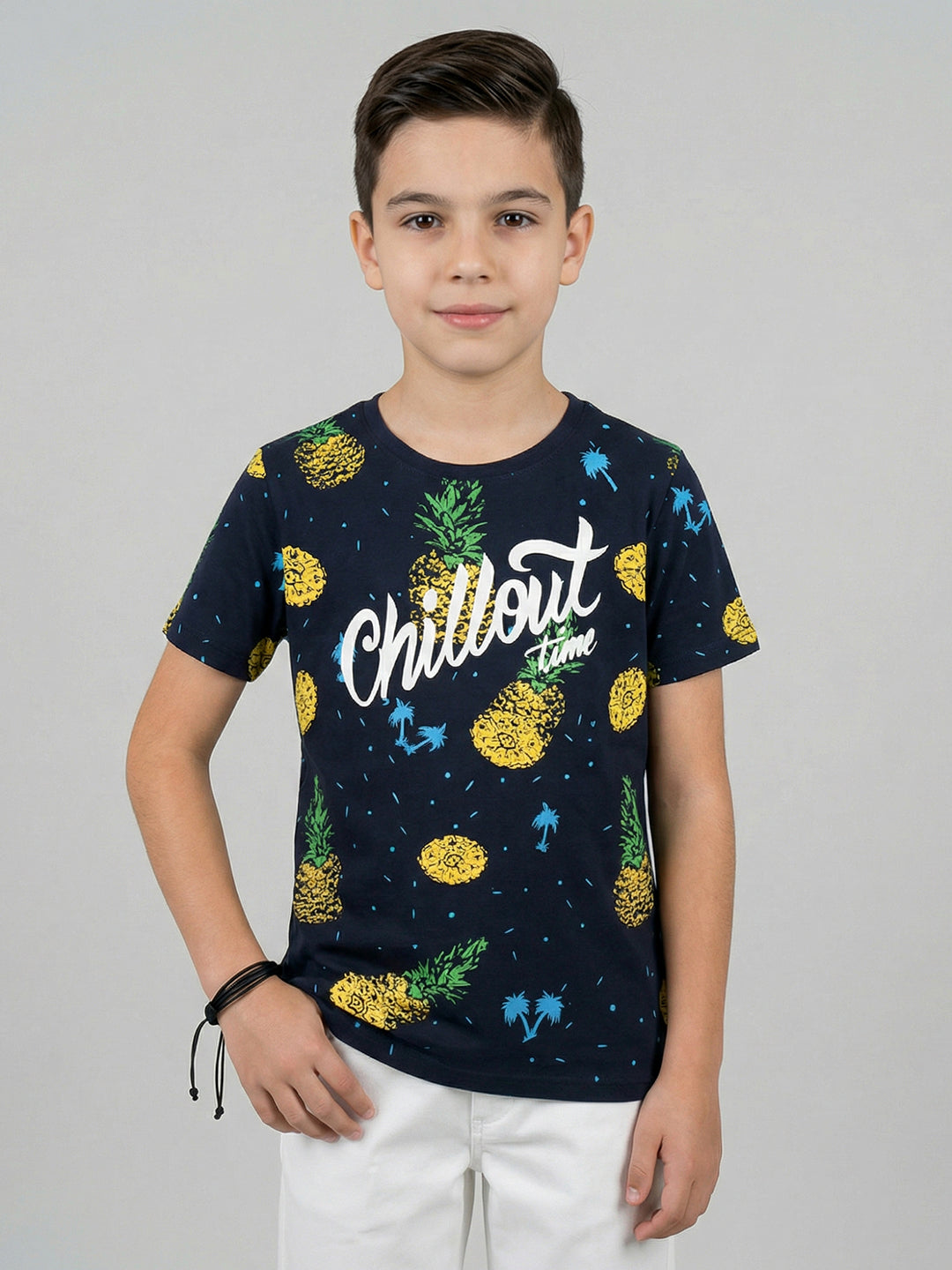 Monte Carlo Boy Regular Fit Navy Blue Tshirt 4-5 Years