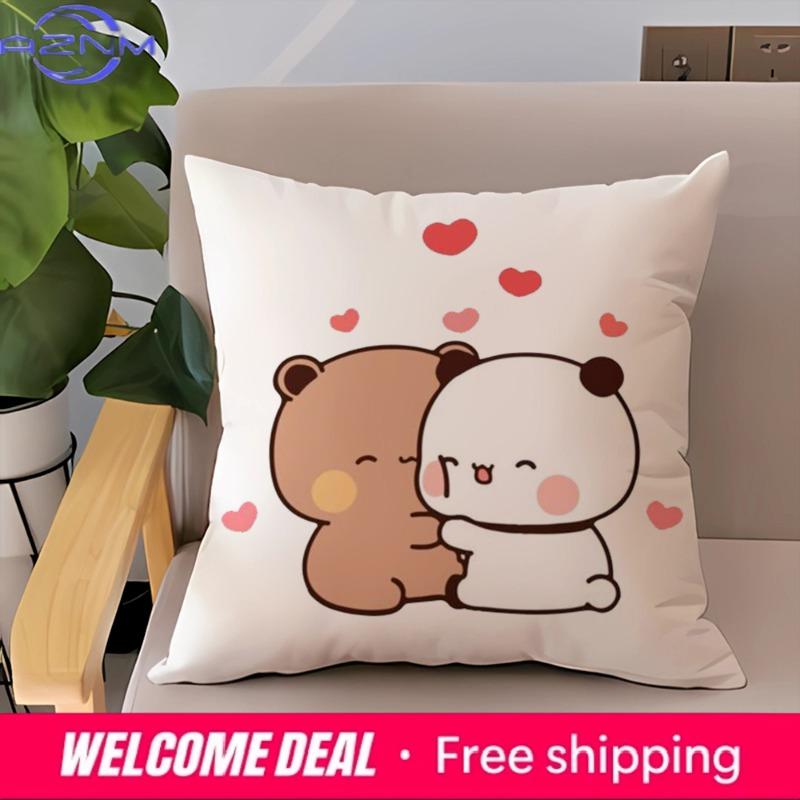 Bubu Dudu Pillow Cover Decorative Pillowcases Cushions Pillowcase 45*45 Ornamental Pillows For Living Room Sofa Cushion