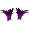 Feather Cuffs Mesh Sleeve Long Lace Feather Embroidery Cuffs Gothic Fashion Cuffs Halloween Party Stage Accessory For Man Women