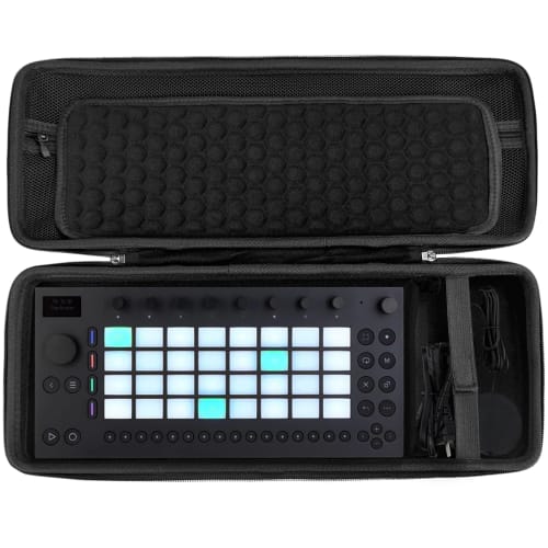 Musiin Custom Production Station Case, Ableton Move Compatible, Cable Compartment, Interior Mesh Pocket, Fixed Design, Compact Travel Case
