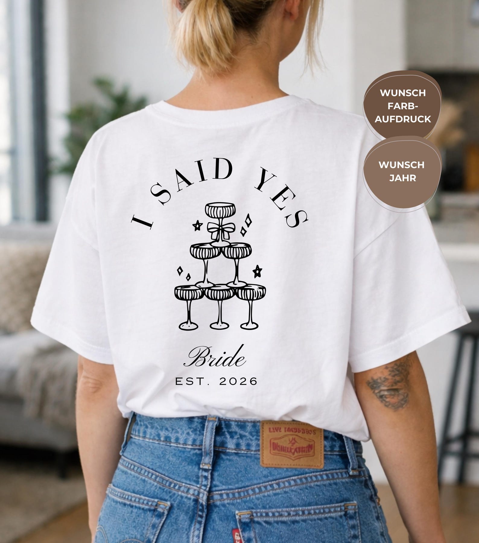 Bachelorette Party T-Shirt for Bride and Crew – Bachelorette Party Shirt – Bridal Shower T-Shirt, Bachelorette Party Shirt with Desired Year L