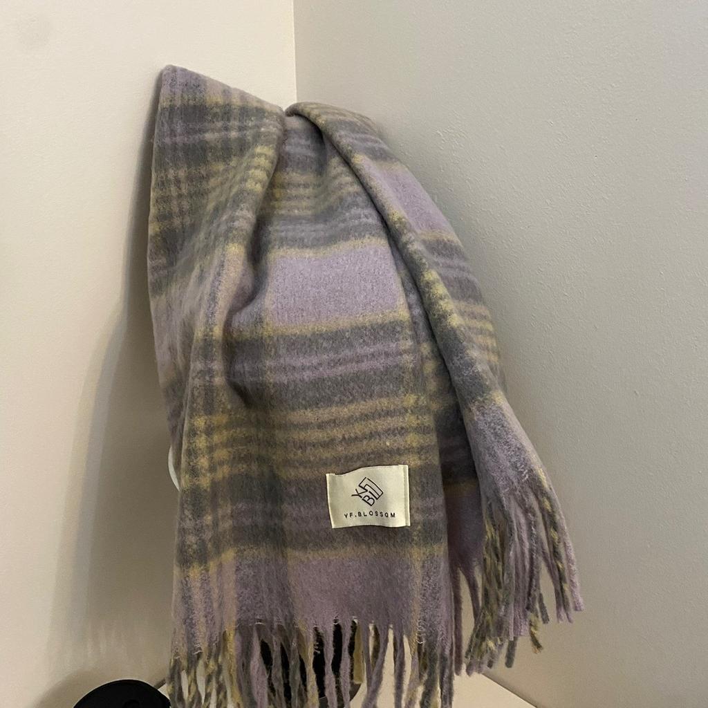 Autumn and Winter New Products Retro Atmosphere Brown Plaid Scarf Men and Women Ramen Mohair Enlarged Thickened Shawl Scarf