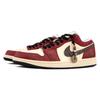 Jordan Air Jordan 1 Low Top Vintage Basketball Shoes Men's Unisex, Red HQ3437-101(Team18-)