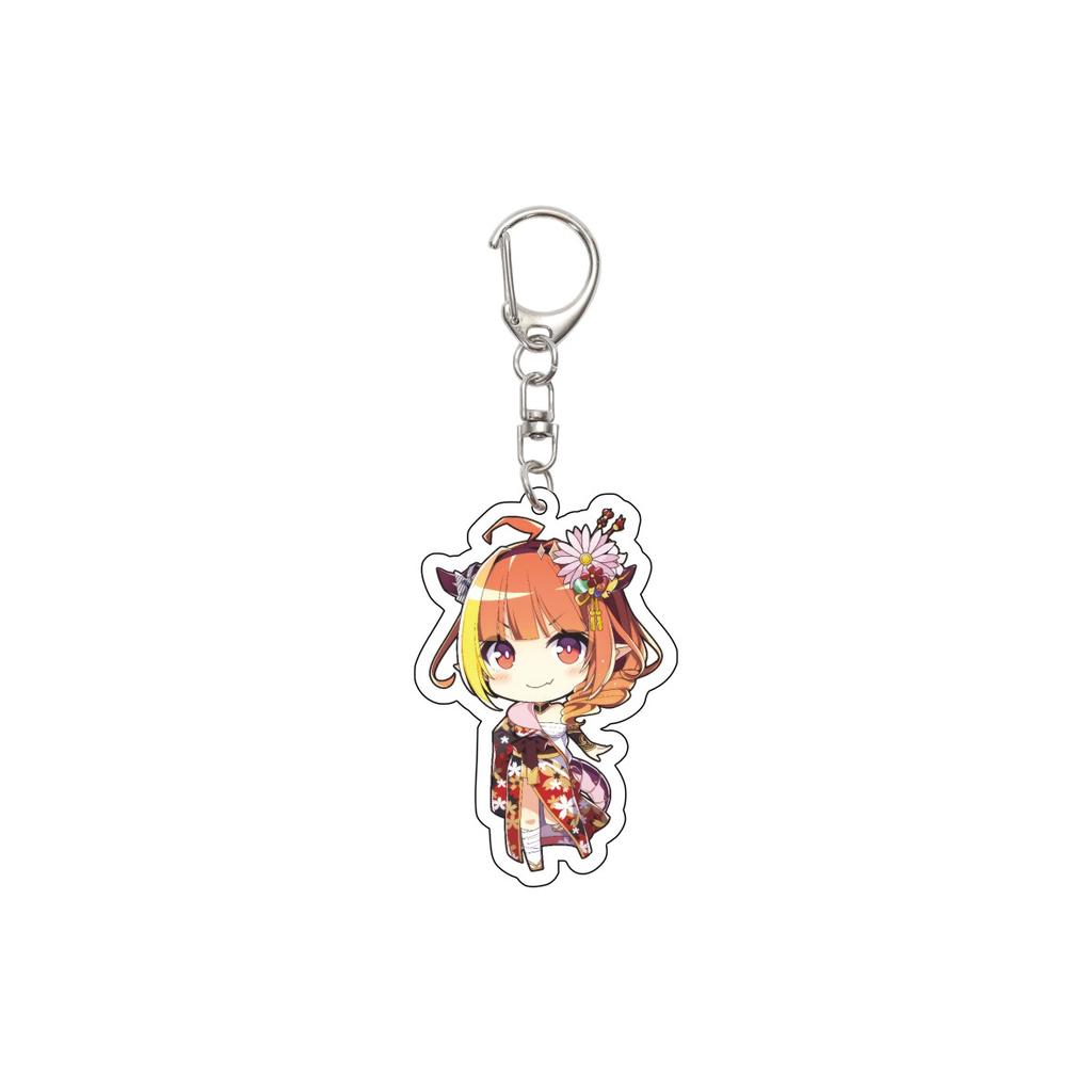 55MM Anime hololive Keychain Tokino Sora/Robocosan/Ōokami Mio/Shirogane Noel Key Chain Acrylic Model Plate Christmas Gifts