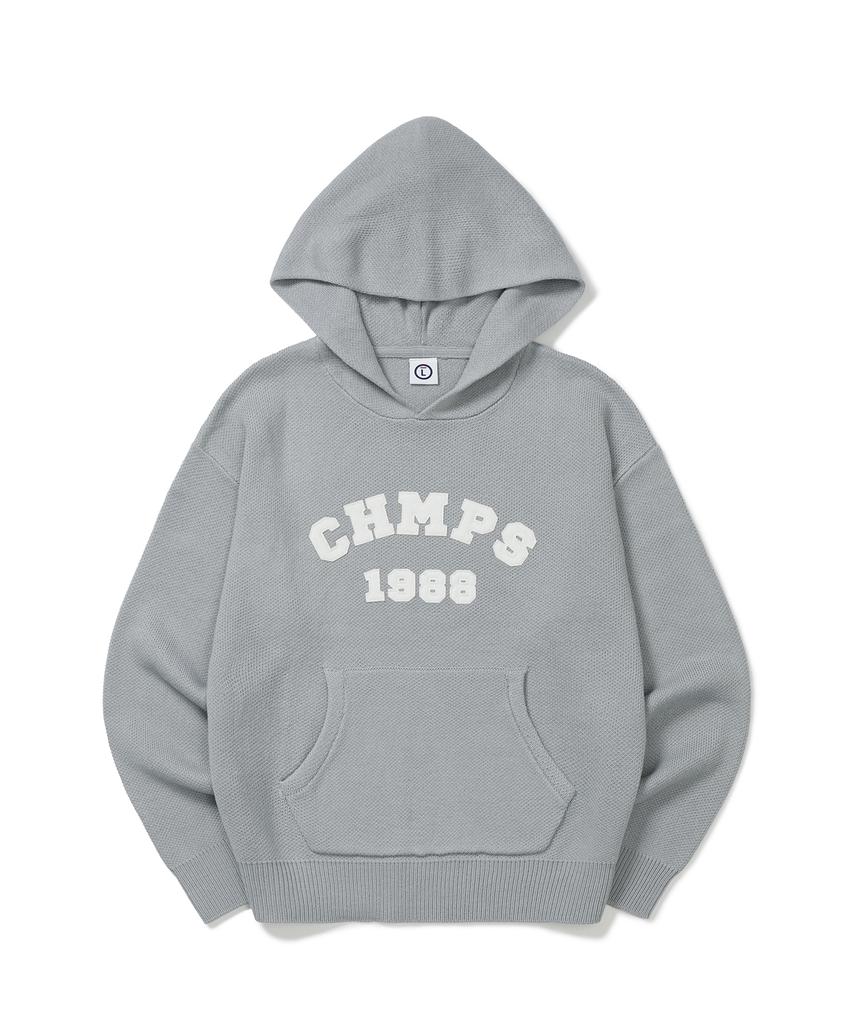 Chmps Patch Knit Hoodie B22Ft12Ag