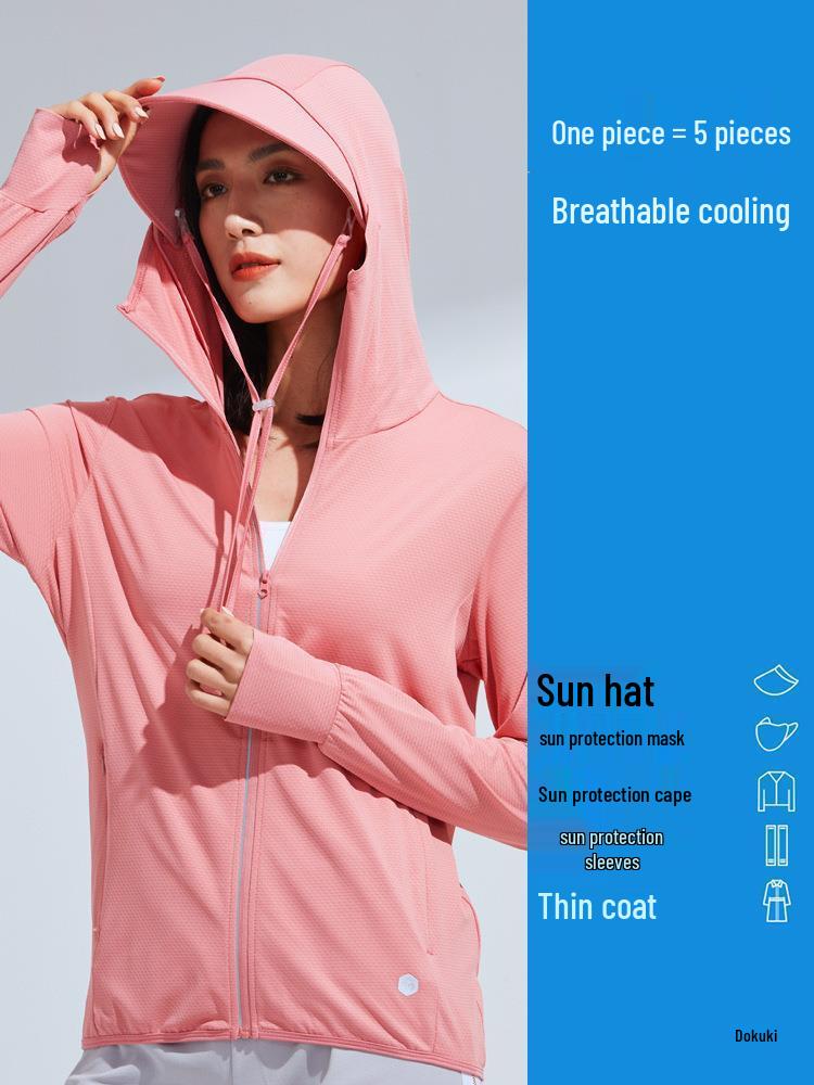 2023 UPF50 Ice Silk Detachable Brim Sun Protection Clothing for Men & Women