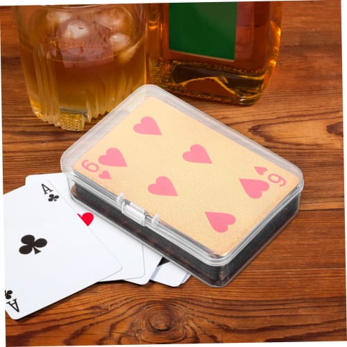 CALLARON Rectangular Playing Card Cases, Set of 12, Durable Plus Clear Storage Boxes for Business Cards, Trading Cards, Sports & Outdoor Use