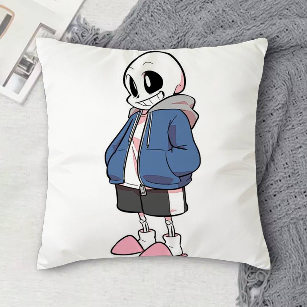 UUndertale Doublesided Printed Square Decorative Cushion Cover for Sofa Living Room Home Decor