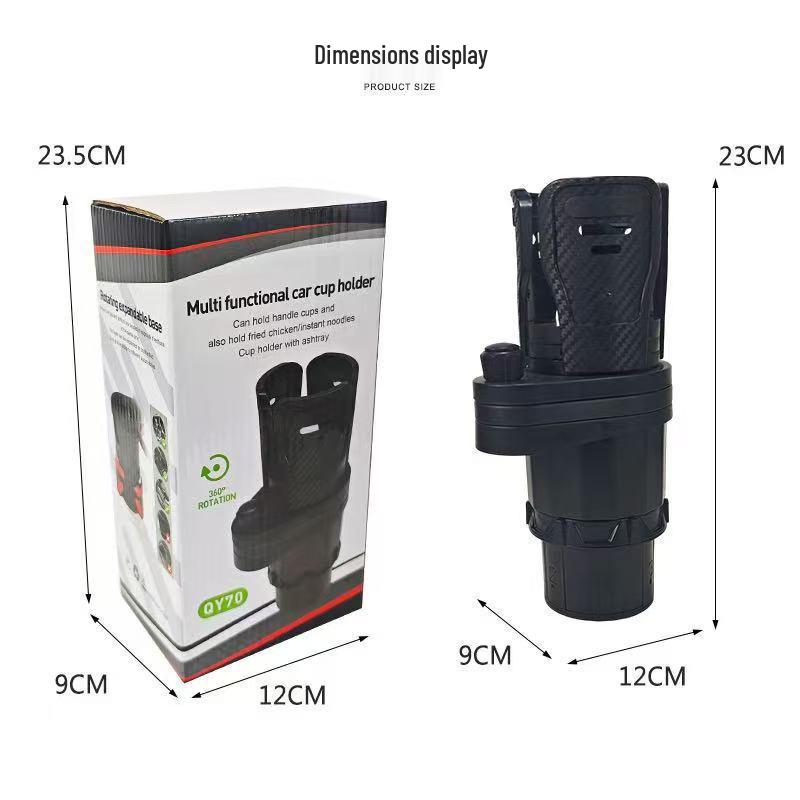 Enhanced Multifunctional Car Beverage Holder with Upgraded Cup Mat