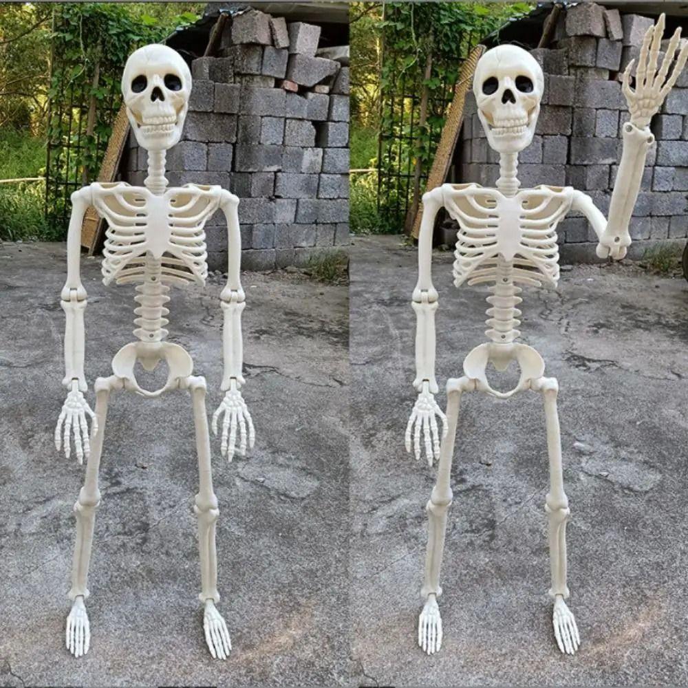 LED Lights Skeleton Human Model Decoration Glow In Dark Scary Decoration  Haunted House