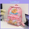 Cartoon Capybara Cute Car Bath Singing Printed Children Large Backpack Capacity