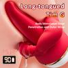 New Powerful Big Mouth Real Tongue Licking Vibrator Female Oral Clitoris Gspot Rose Vibrator Sex Toys Suction with a Long Tongue
