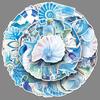 50 Blue Ocean Graffiti Stickers Cartoon Small Fresh Hand-painted Watercolor Decorative Water Cup Mobile Suitcase Stickers