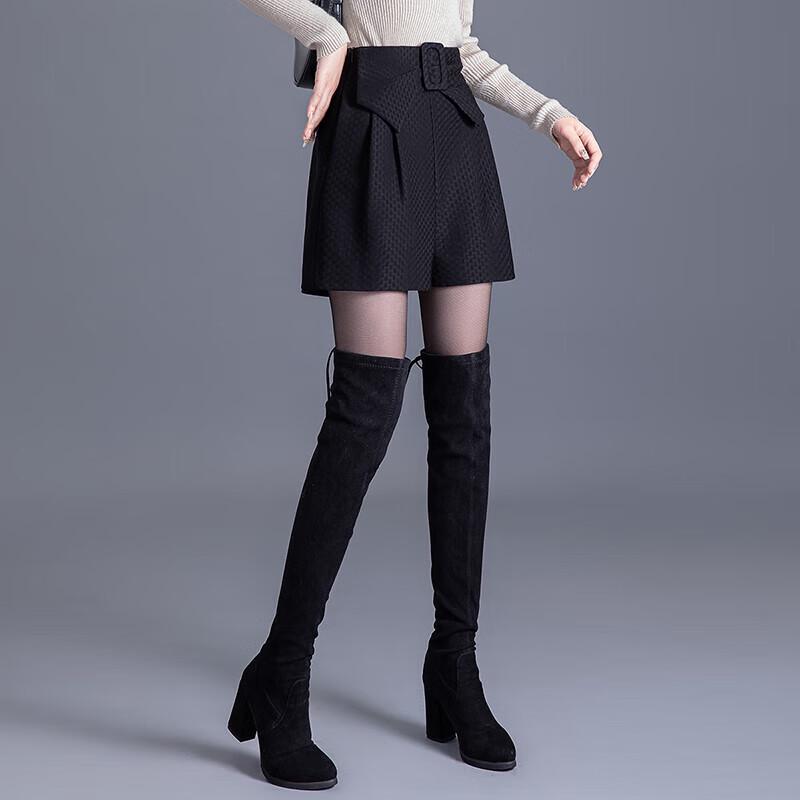 Women's Elastic Waist Bowknot Wide-Leg Casual Shorts