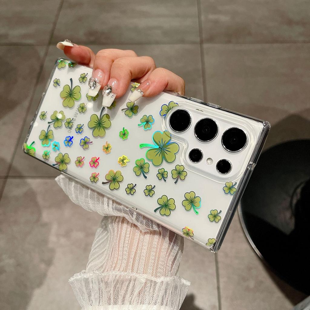 Suitable for Samsung S25ultra Mobile Phone Case S24FE Double Layer Printed A56 Yuese Garden A26 Protective Case