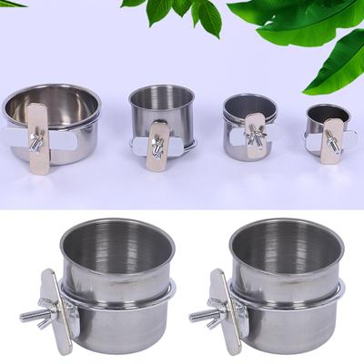 Parrots Cage Bowl Holder Feeding Bowl Stands Set Cup Bowl Holder for Small Size Bird Feeding Supplies