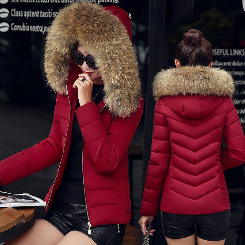 Korean Style Women's Short Slimming Cotton Padded Jacket - Autumn/Winter Outerwear for Cold Protection