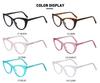 European Fashion Cat Eye Anti-Blue Light Propionate Glasses for Versatile Slimming Effect