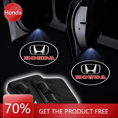 For Honda Car Door Projector Lamps LED Welcome Light Car Accessories For Honda Civic Mugen Accord Odyssey JAZZ CRV Fit Hrv Jazz