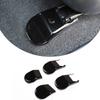 A87Q-For Toyota Hilux 2015- Anti-Dust Seat Bracket Fixing Bolts Cover Trims Accessories Black 4PCS