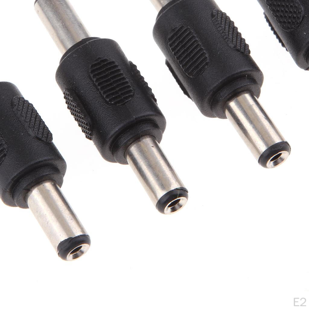 5 Piece Replacement Adapter Plug Converter 5.5 Mm X 2.1 to