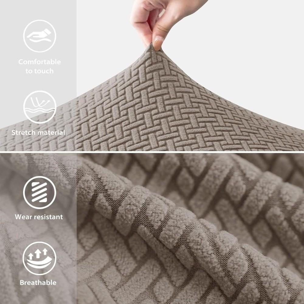 Anti-slip Integrated Seat Cover Curved Duckbill Stool Slipcover  for Home Banquet Wedding