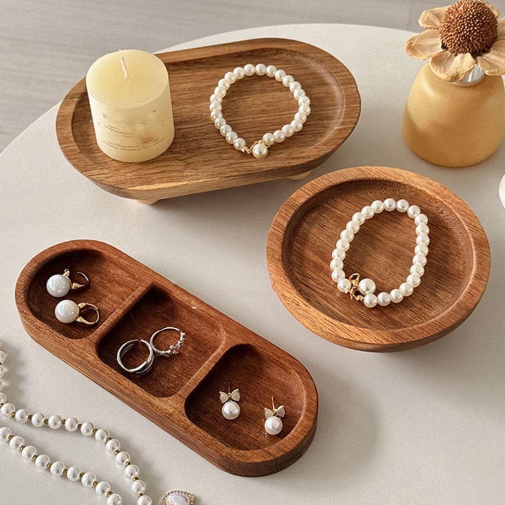 Necklace Jewelry Display Stand Bracelet Jewelry Display Rack Fashion Wooden Jewelry Tray Gift