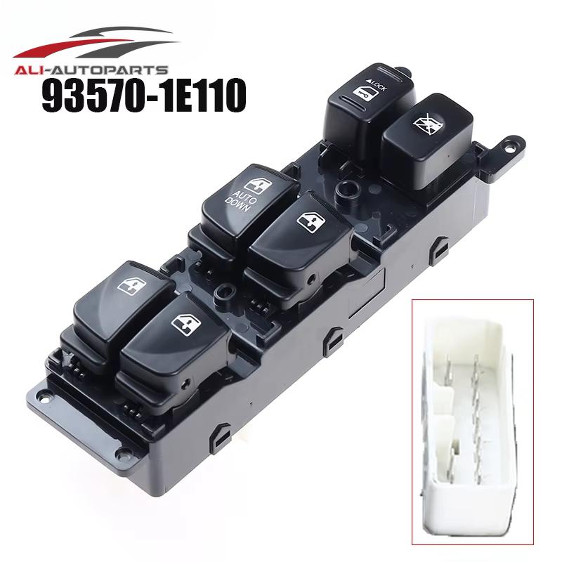 For Hyundai Accent 2007 2008 2009 2010 93570-1E110 93580-1E000 Car Electric Power Window Lifter Switch Master Control Button