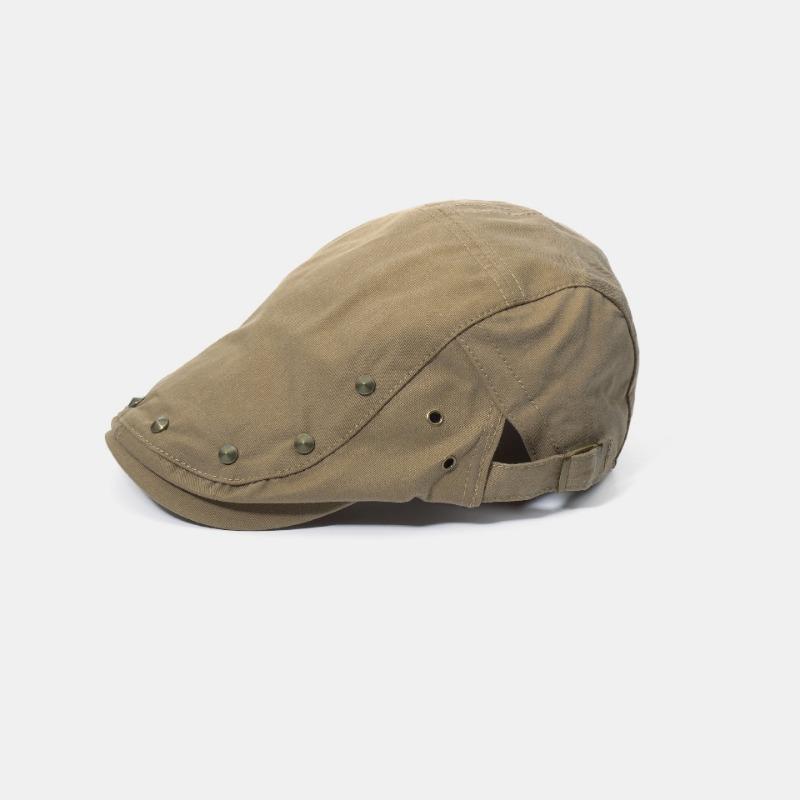 

Zhaoyi ретро кепка с заклепками женская универсальная для маленького лица весенне-осенняя оригинальный стиль высококлассная шляпа Adjustable