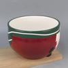 Ceramic Santa Claus Embossed Candy Bowl, Santa Claus Ceramic Bowl Christmas Kitchen