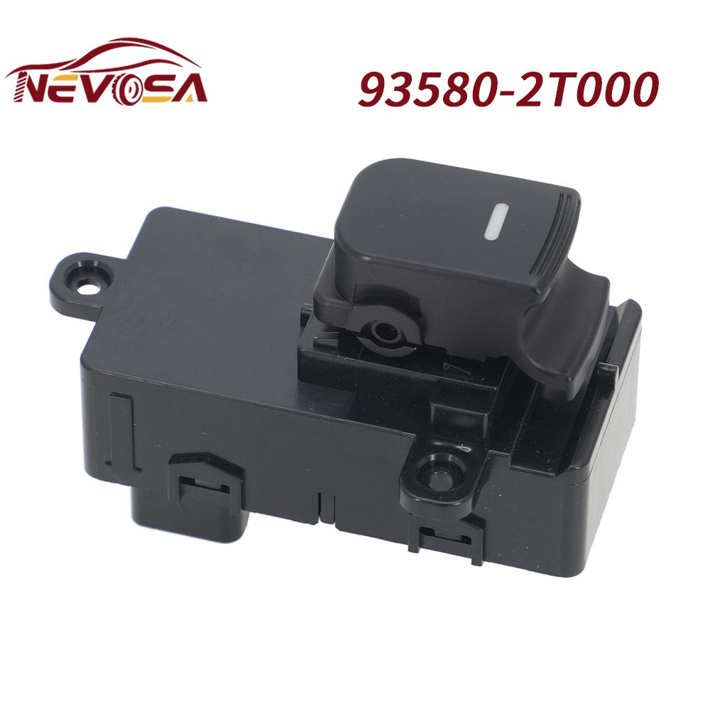 NEVOSA For Kia Optima 2011 2012 2013 935802T000 93580-2T000 Passenger Rear Left Right Power Window Switch Single Lifter Button Single Button 1pc