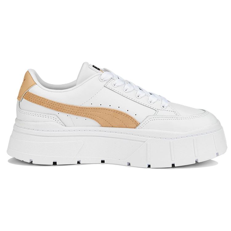 Puma Mayze Stack White Light Sand Women Sneakers 384363-03