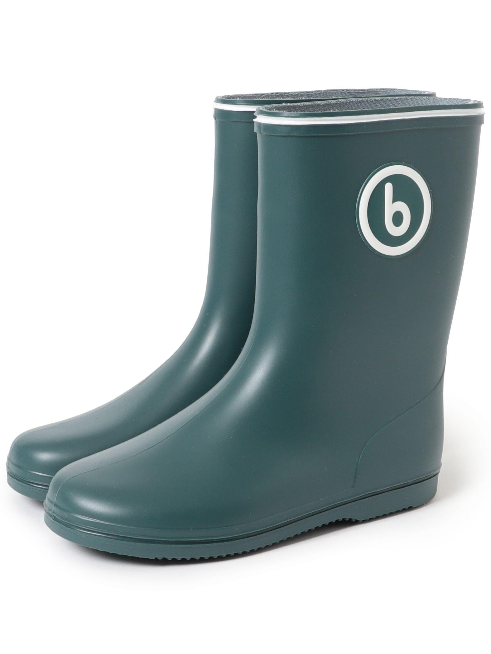 

New Rain Boots 15 55310656375 (Kodomo Beams) (Sizes 13-19cm) Kids D.GREEN