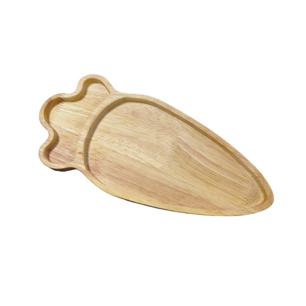 with Compartments Bunny Snack Serving Tray Wooden Pallet Easter Egg Shape Tray  Jewelry Style G