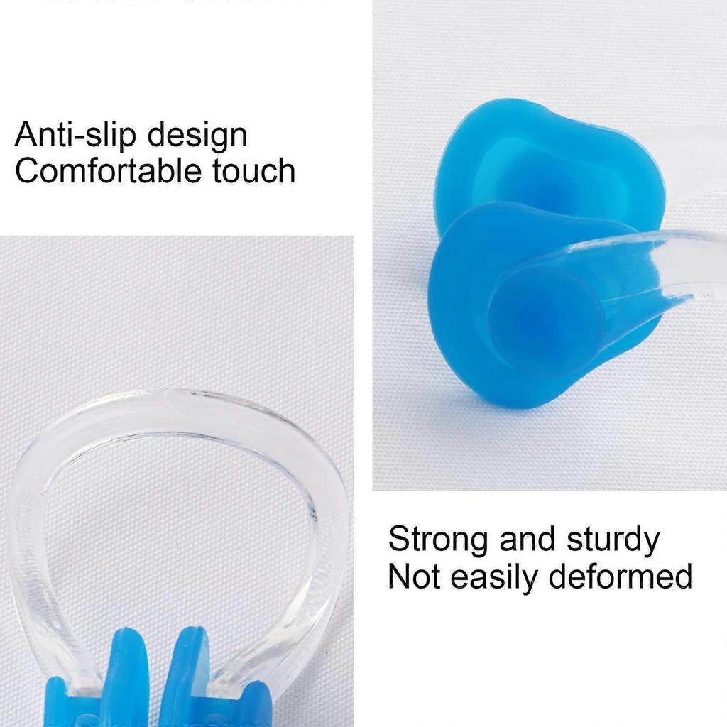 Earplugs and Nose Clips Set, Soft Silicone Non-Slip Swimming Ear Plugs, Waterproof Swimming Nose Clips