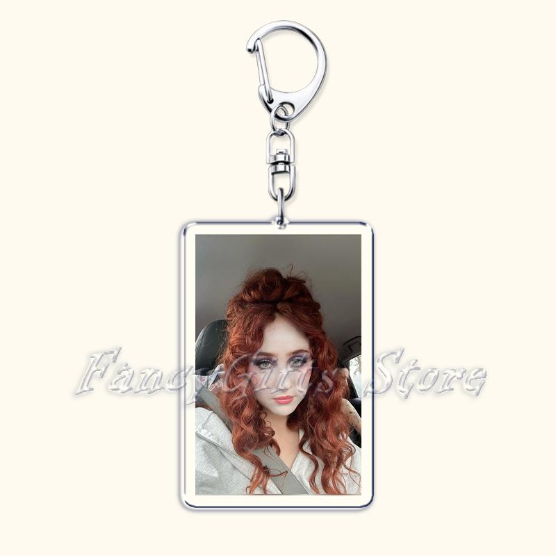 

Popular Singer Keychains for Women Key Chain Ring Pink Pony Club Hot To Go Good Luck Babe Keyrings Jewelry Fans Friends Gifts