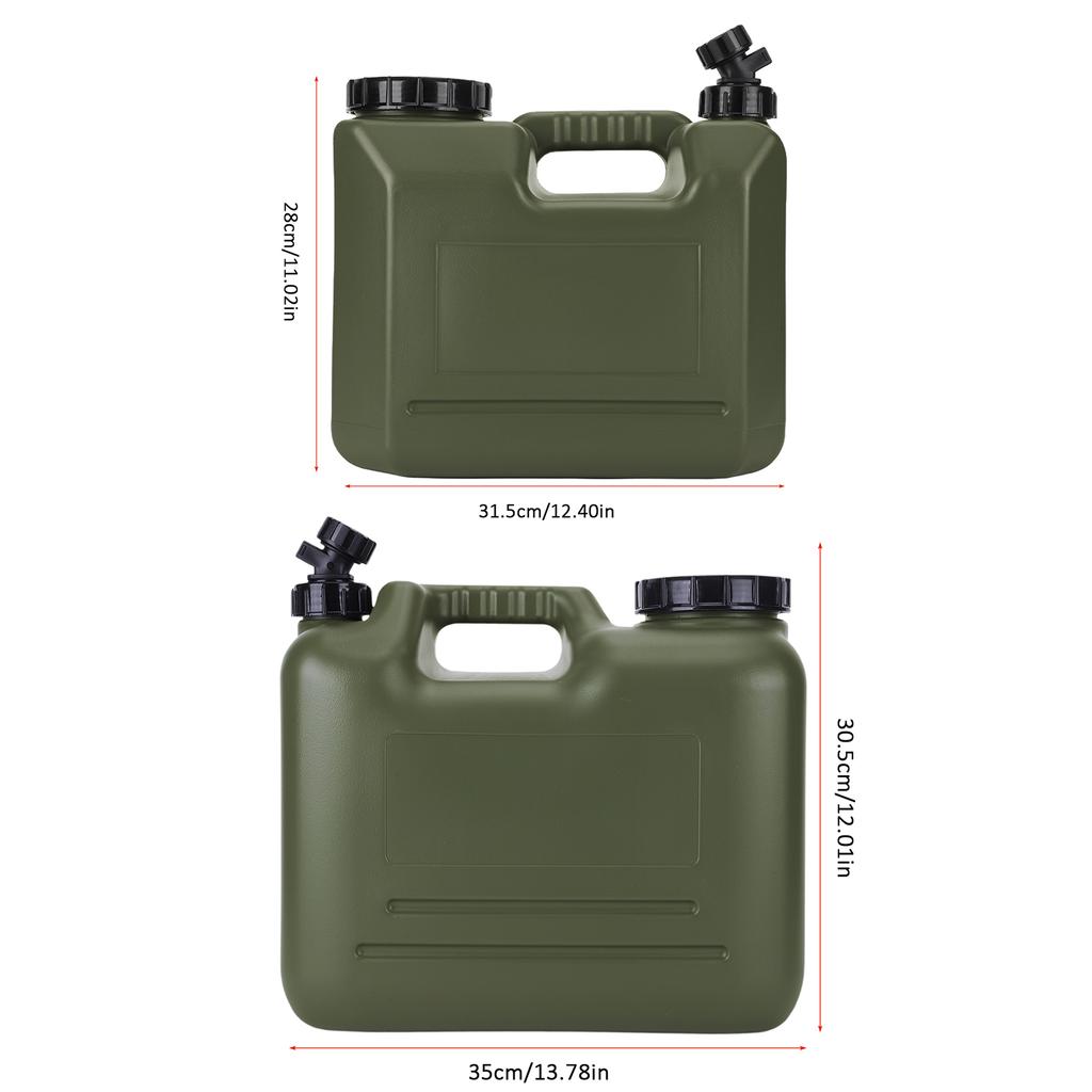 10L/15L No Leakage Camping Bucket with Spigot Water Dispenser W/ Wide Filler Opening for Vehicle Car Outdoor Hiking Picnic