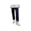 MLB New York Yankees Einfarbige Buchstabenlogo Gerade Beine Volle Länge Vintage Lässige Jeans Damen Jeans Blau 3FDPM0324-50NYD