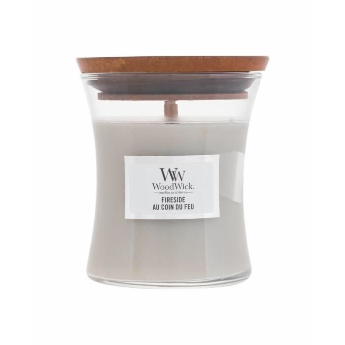 Bougie parfumée - Woodwick 85g - Au Coin Du Feu - Vegan - Cruelty Free - 85g