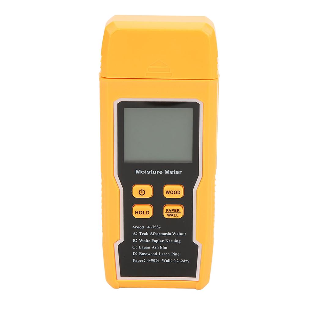 Wood Moisture Meter Humidity Tester Pin Type Large LCD Display with Backlight for Firewood Paper Wall Materials2 Pin