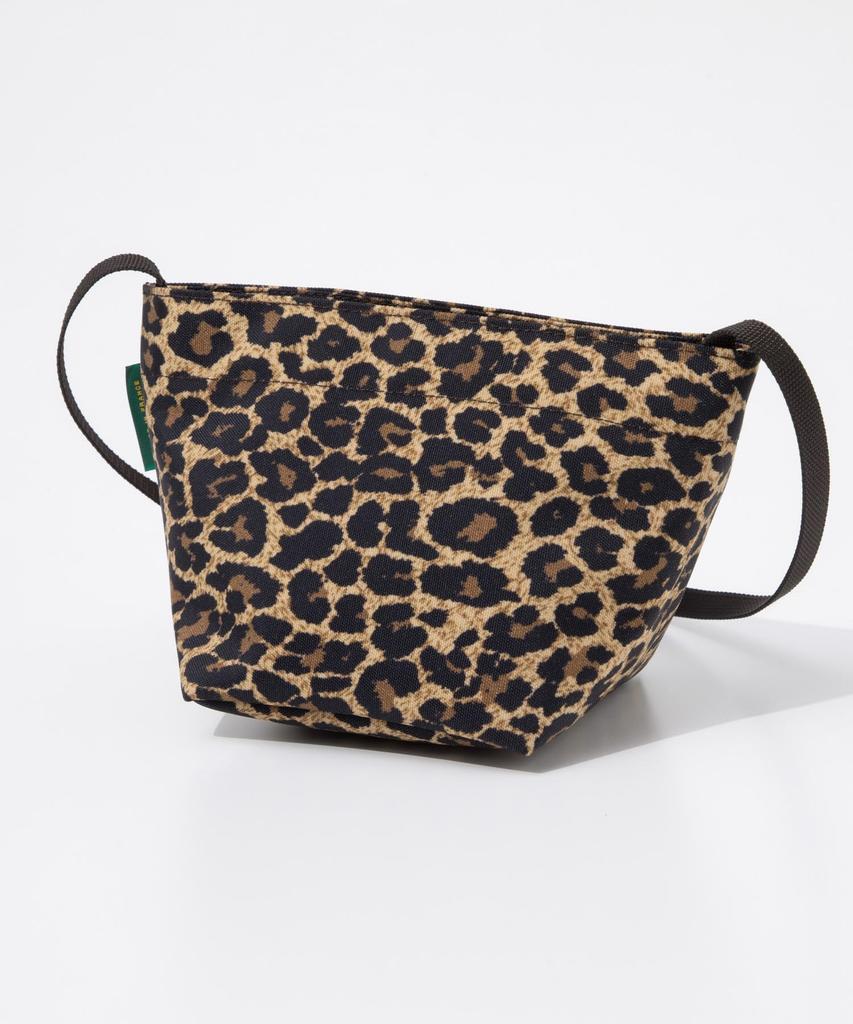 Herve Chapelier 1927F Mini Tote Square Bottom Shoulder PANTHERE Bag, Women's, TAUPE/NOIR [Used]