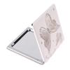 Portable Double-Sided Folding Makeup Mirror Butterfly Square Magnifying Mirror Pocket Compact Vanity Handheld Mirror