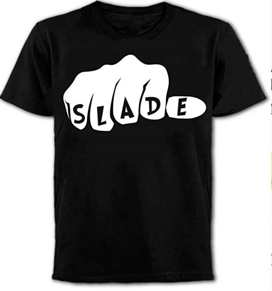 

SLADE Rock Band black T-shirt Short sleeve All sizes S to 5Xl BL1985 Unisex T-Shirt L