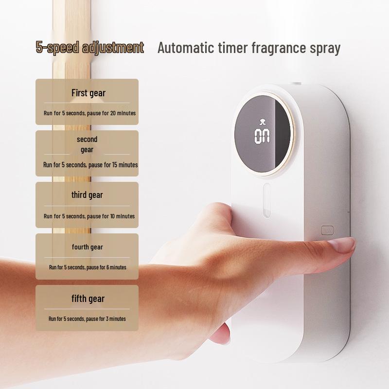 Nihua USB Automatic Air Freshener & Aroma Diffuser for Home, Bathroom, and Hotel - Wall-Mounted Aromatherapy Machine